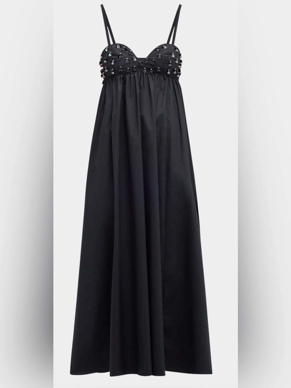 Ulla Johnson Harlan Beaded Empire-Waist Dress